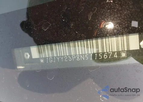 1992 Chevrolet Corvette from USA, damaged, VIN 1G1YY23P8N5115674